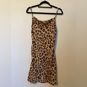 Olivaceous Cheetah Slip Dress